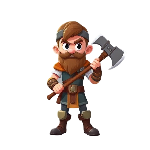 a hero with axe