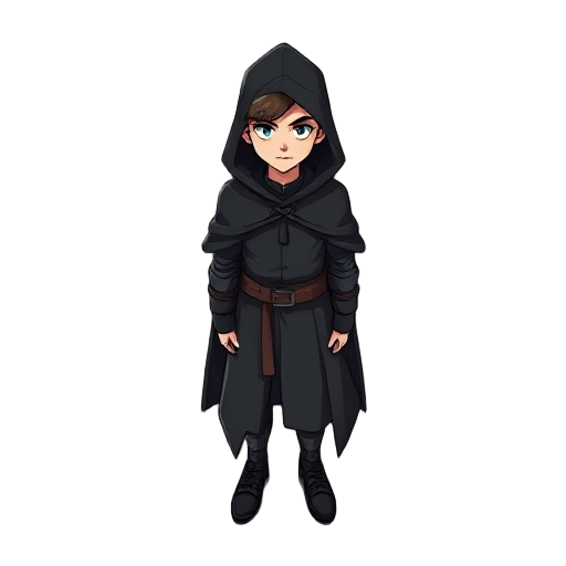 guy in a black cloak