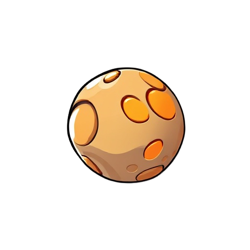 orange freesbe from side