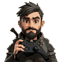 arkveld in monster hunter wilds with xbox elite2 controller in front of him.