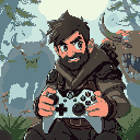 arkveld in monster hunter wilds with xbox elite2 controller in front of him.