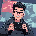 asian with xbox elite2 controller in front of him