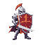 royal knight with huge shield and a huge blade