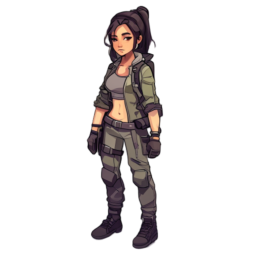 personagem sobrevivente feminino