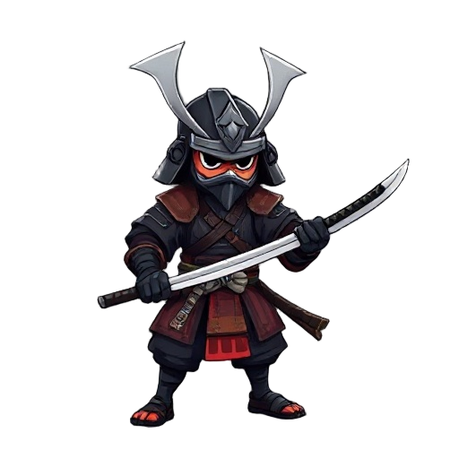 samurai with katana  spirit sheet 