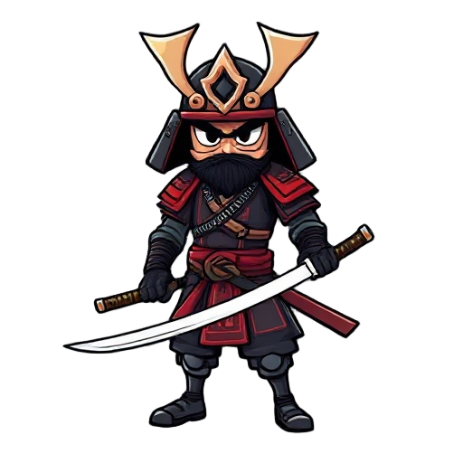 samurai with katana 