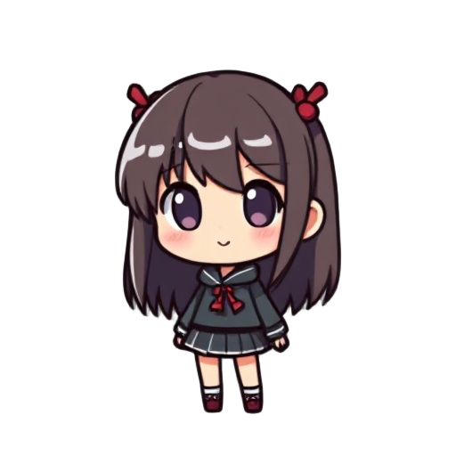 anime pixel girl