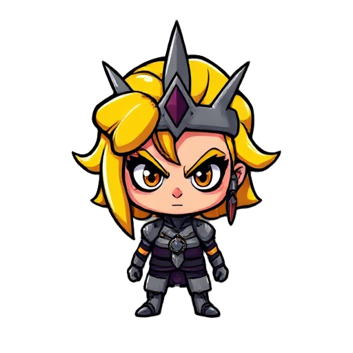 pixel-art-yellow-haired-supremacist-tyrannical-strong-badass-queen 