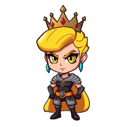 adult-pixel-art-yellow-haired-supremacist-tyrannical-strong-badass-queen 
