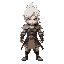 white hair warrior