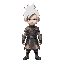 white hair warrior
