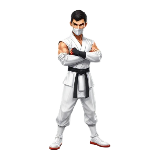 kung fu fighter white clothes same mortal kombat