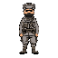 ottoman soldier in desert comoflouge hotline miami style