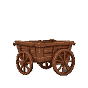 a wooden cart medieval style