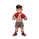 create a high resolution, best selling snes boxing game, boxing character for a side scrolling boxing game