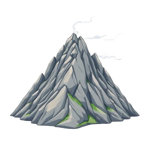 mountain with minas tirith and some wind