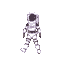 create a 4 frame walk cycle for the same spaceman