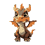 young dragon, colorful