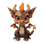 small dragon charming flame
