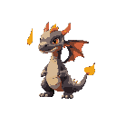 small dragon charming flame