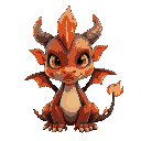 small dragon charming flame