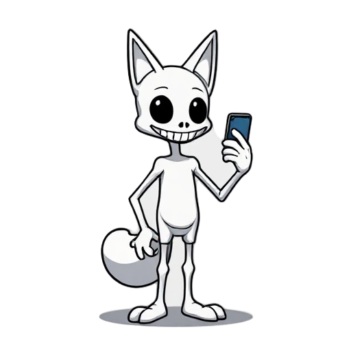 toby fox style, undertale papyrus, overworld sprite, holding phone on right hand, showing something