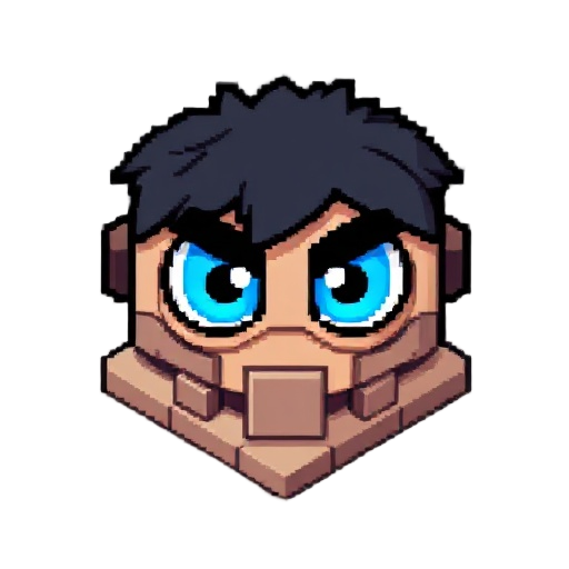 pixel blue eyes