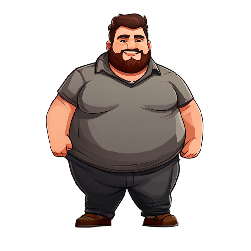 quero um sprite de um homem com toca e muito gordo quero 2d bem bonito