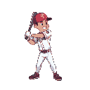 genera un jugador de baseball pixel en t-pose