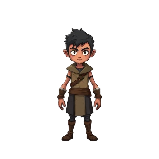 character rpg maker assets in style of fear and hunger