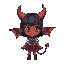 brown skin demon school girl o