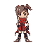 chibi style streetfighter girl