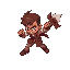 create a brown skin coloured school gril fighter