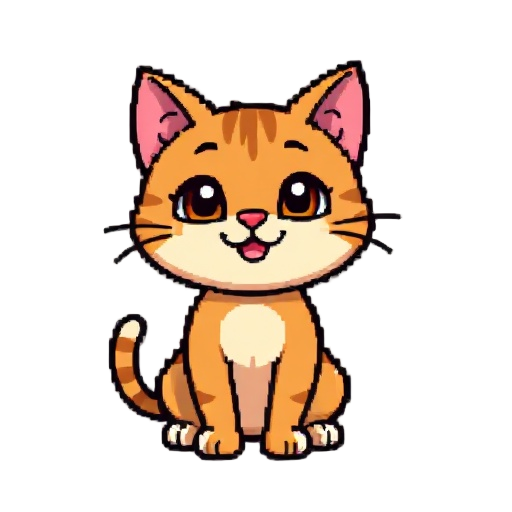an 8-bit cat