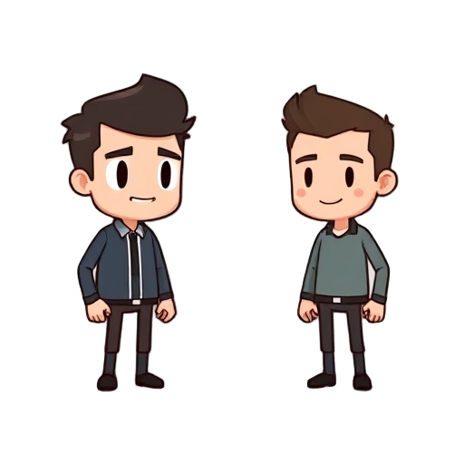a "fall guys" style avatar. genderless, single color