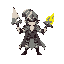 a battle mage for a 2d platformer inspired by final fantasy 2’s paladin cecil