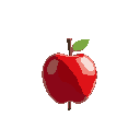 apple on a stick