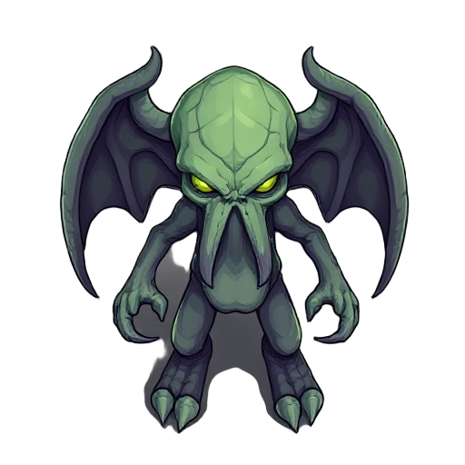 top down view of cthulhu