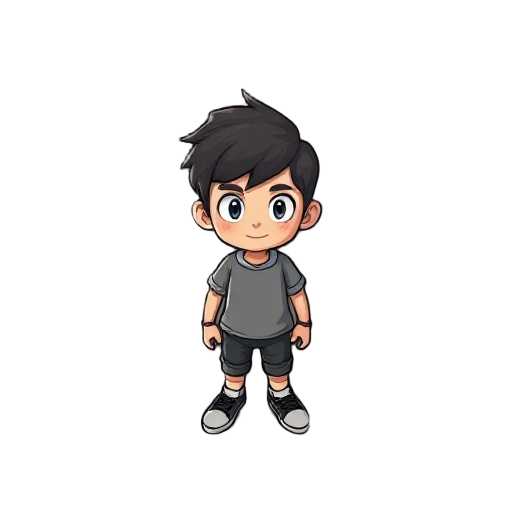 make a top view character 