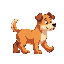 animated sprite of dog walking