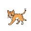 created an animated sprite sheet of a cat walking
