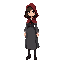 please create a character named vivianne who is a young teen who is a religious, red riding hood-esque exorcist.
