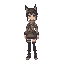 female gilbi art style, survival theme