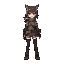 female gilbi art style, survival theme