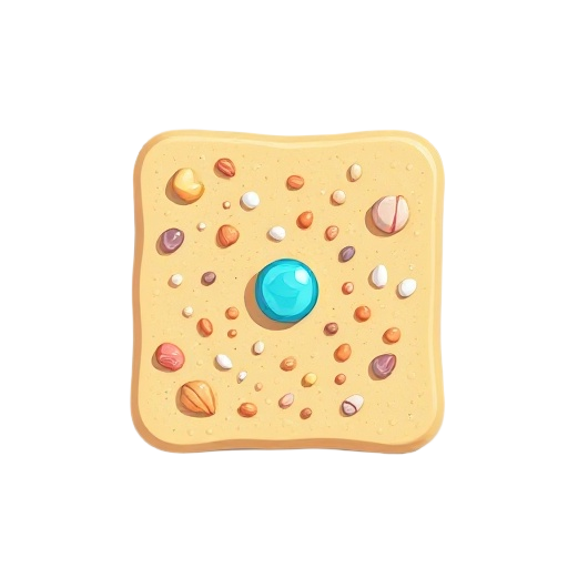 2d square match-3 puzzle game tile, top-down view, bright summer theme. sandy texture tile with scattered tiny pebbles and sea shells. no gem or piece on it. vibrant cartoon colors, mobile puzzle ui a