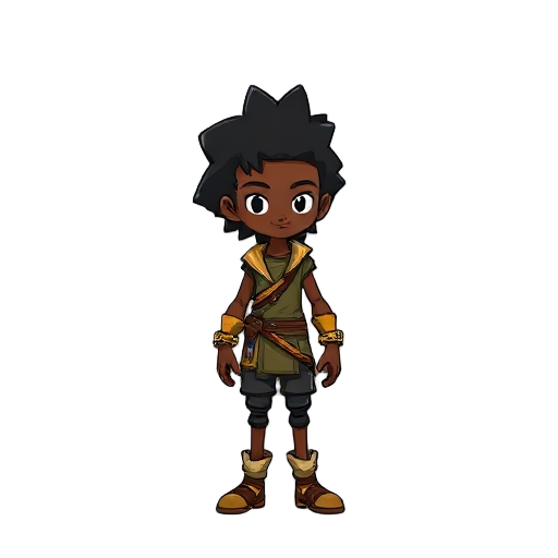 fait moi une personage afro americaon avec une epee un peu comme tidus de final fantasy x