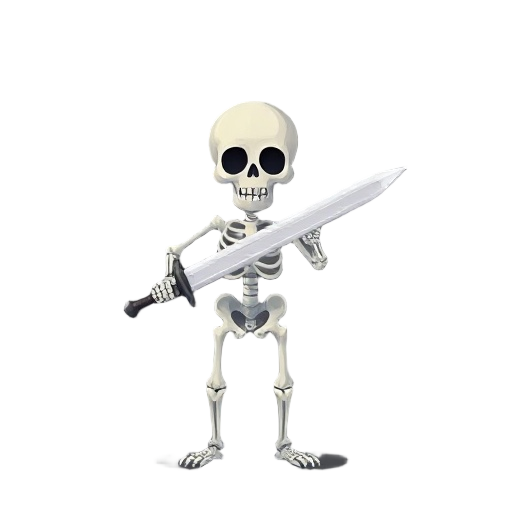 skeleton with sword