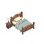 old bed 2d pixel