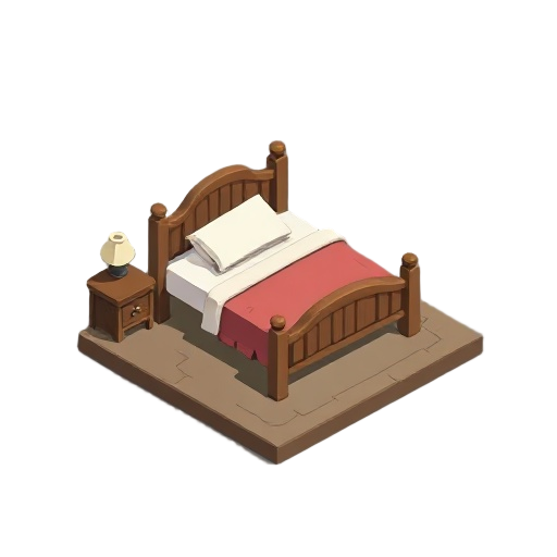 old bed 2d pixel