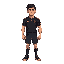 man with black jersey